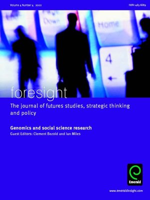 cover image of foresight, Volume 4, Issue 4
